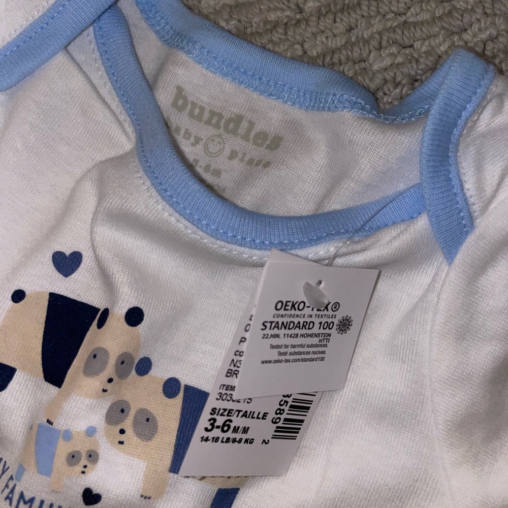 NWT Bundles Baby Place 2 Piece Onesie & Footie Set - Picture 2 of 2